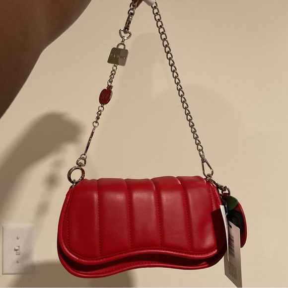Steve Madden Red Chain Shoulder Bag - Picture 1 of 4